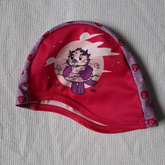 Speedo Junior Printed Polyester Swimming Cap (Aria the Sea Otter) One Size