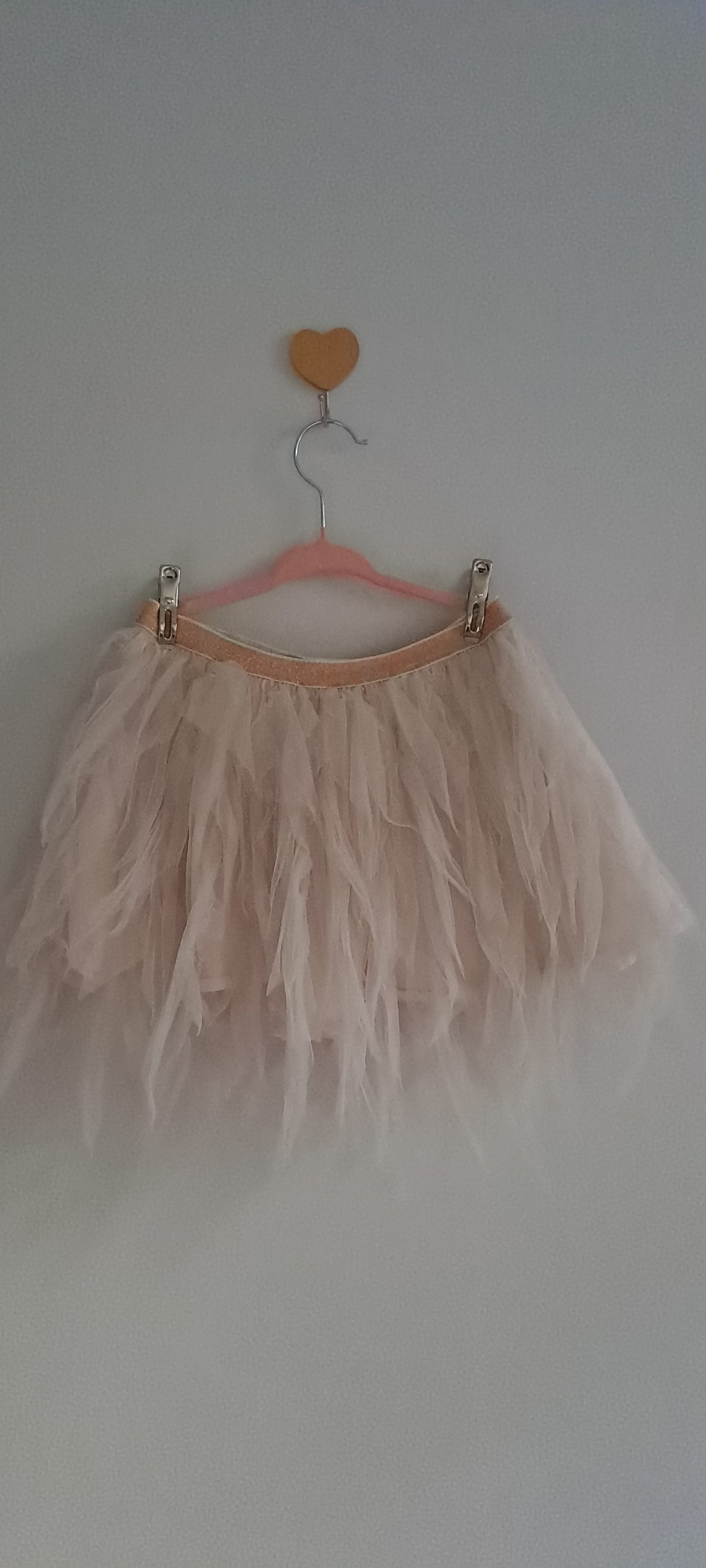 Cotton On Kids Girls Soft Off-White Feather-Style Tutu Skirt 3-4 Years