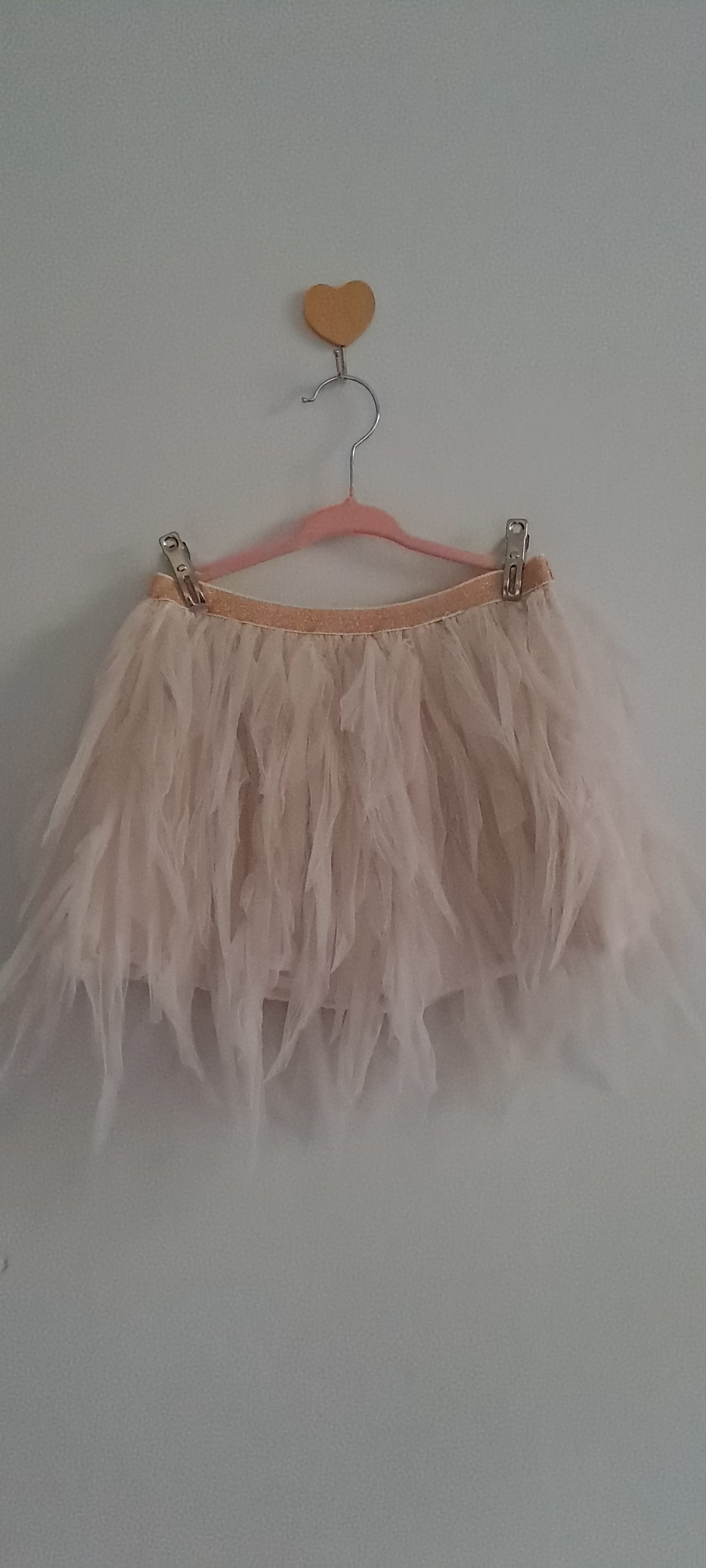 Cotton On Kids Girls Soft Off-White Feather-Style Tutu Skirt 3-4 Years