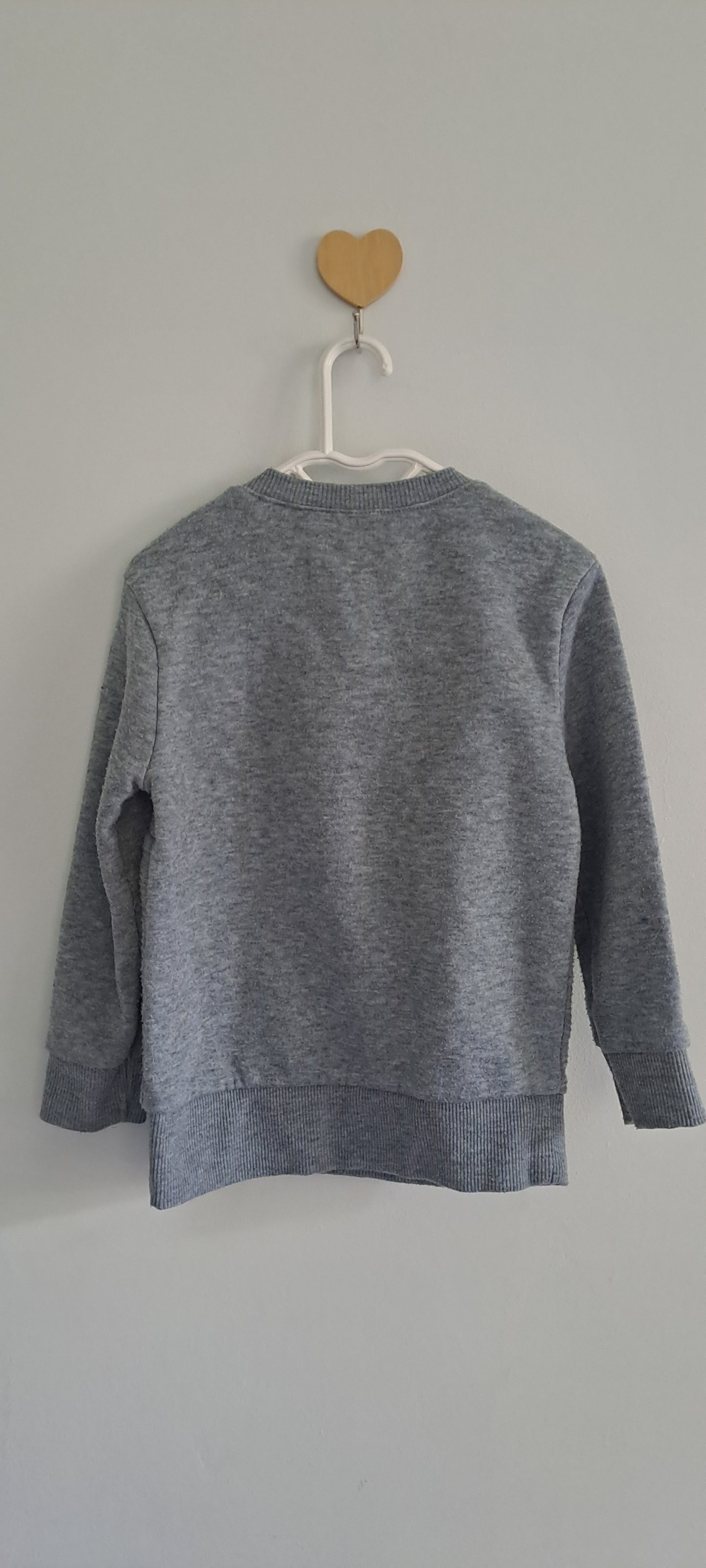 Exact Kids Never Stop Kitten Patch Grey Fleece Sweatshirt 2-3 Years
