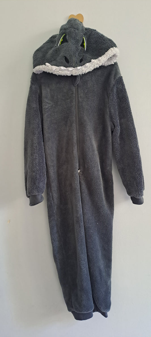 Mr Price Kids Shark Character Hooded Fleece Onesie 3-4 Years
