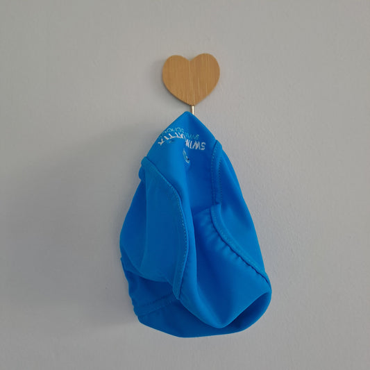 Swimattix Swim School Royal Blue Fabric Swim Cap Medium