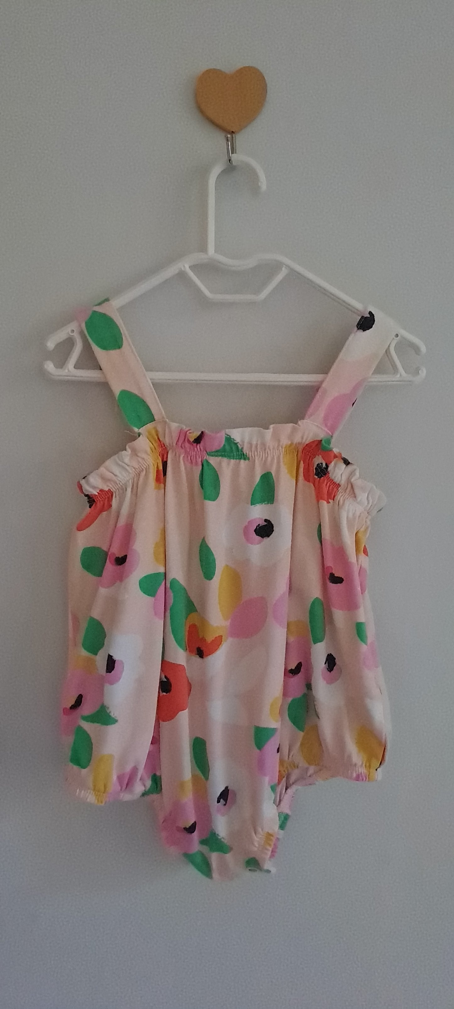 Woolworths Baby Girls Floral Bow-Detail Sleeveless Romper 12-18 Months