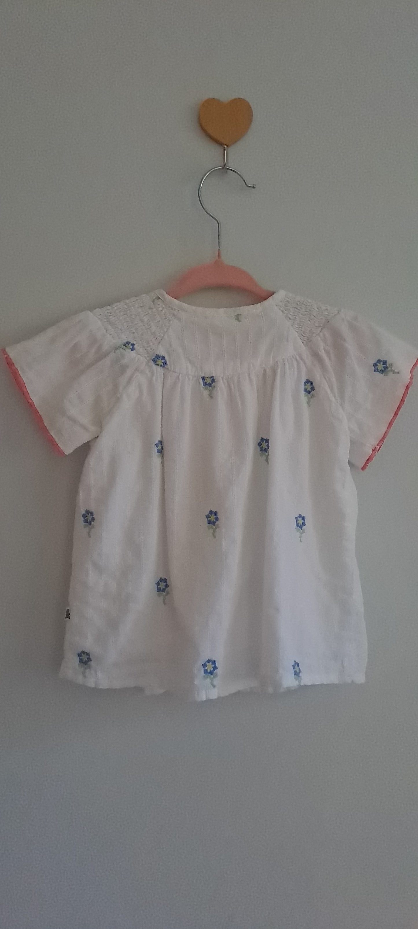 Woolworths Toddler Girls Smocked Floral Button-Down Top 18-24 Months