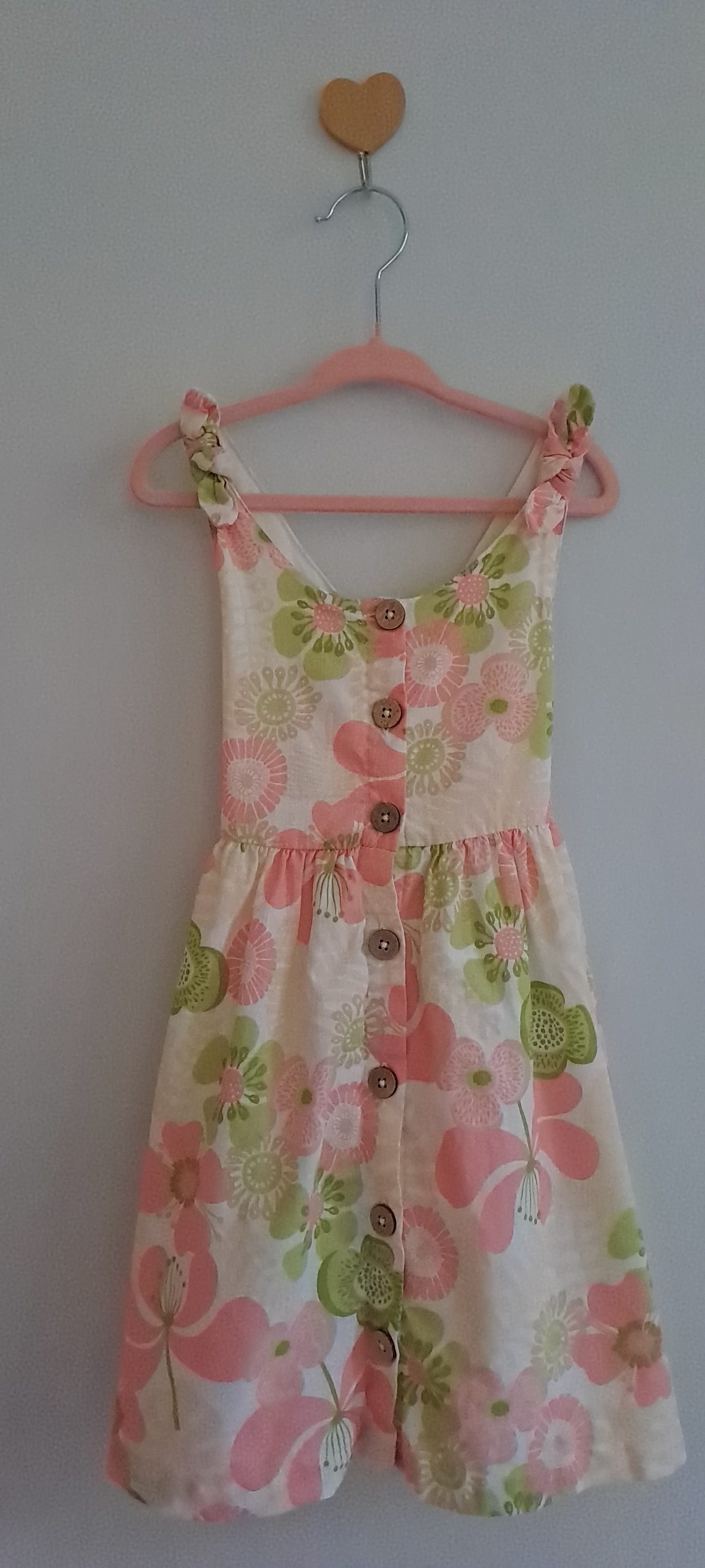 Woolworths Toddler Girls Floral Button-Down Ruffle Strap Sundress 3-4 Years