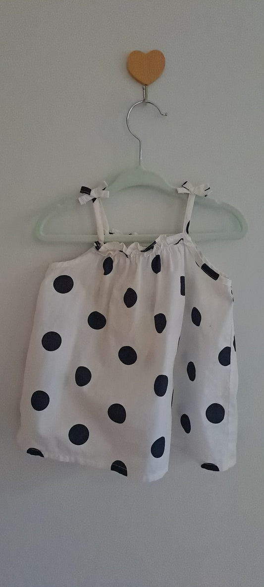 Woolworths Baby Girls Polka Dot Tie-Strap Camisole Top 12-18 Months