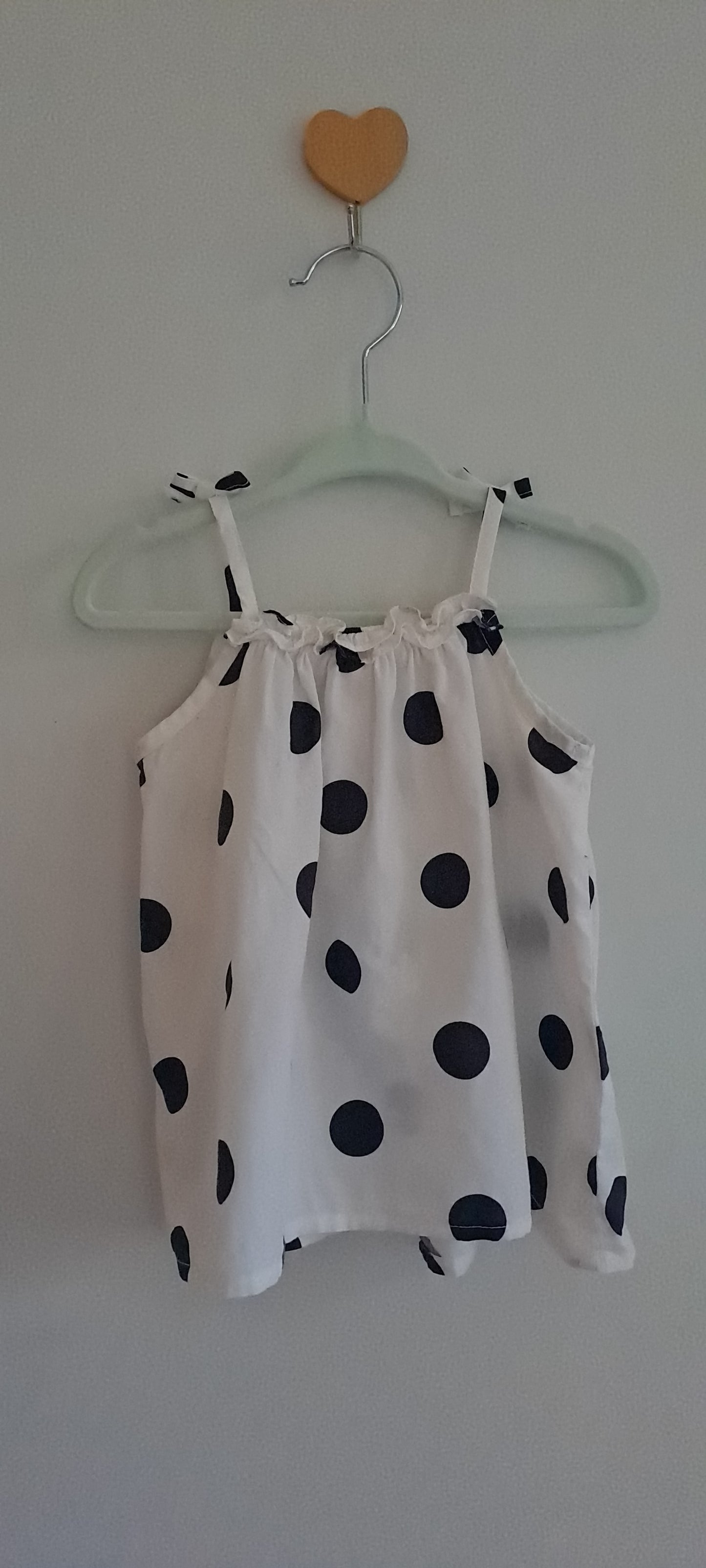 Woolworths Baby Girls Polka Dot Tie-Strap Camisole Top 12-18 Months