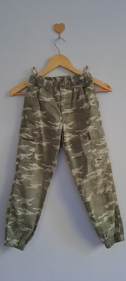 Woolworths Boys 100% Cotton Camouflage Cargo Joggers 7-8 Years