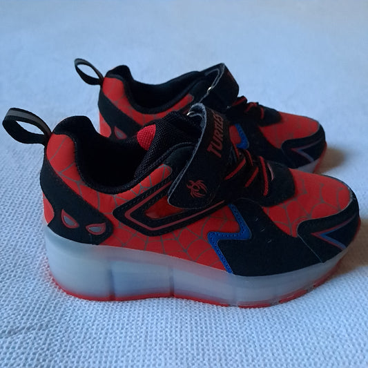 Turtles Boys Spider-Man Web Light-Up Roller Skate Wheelie Shoes UK/SA 12