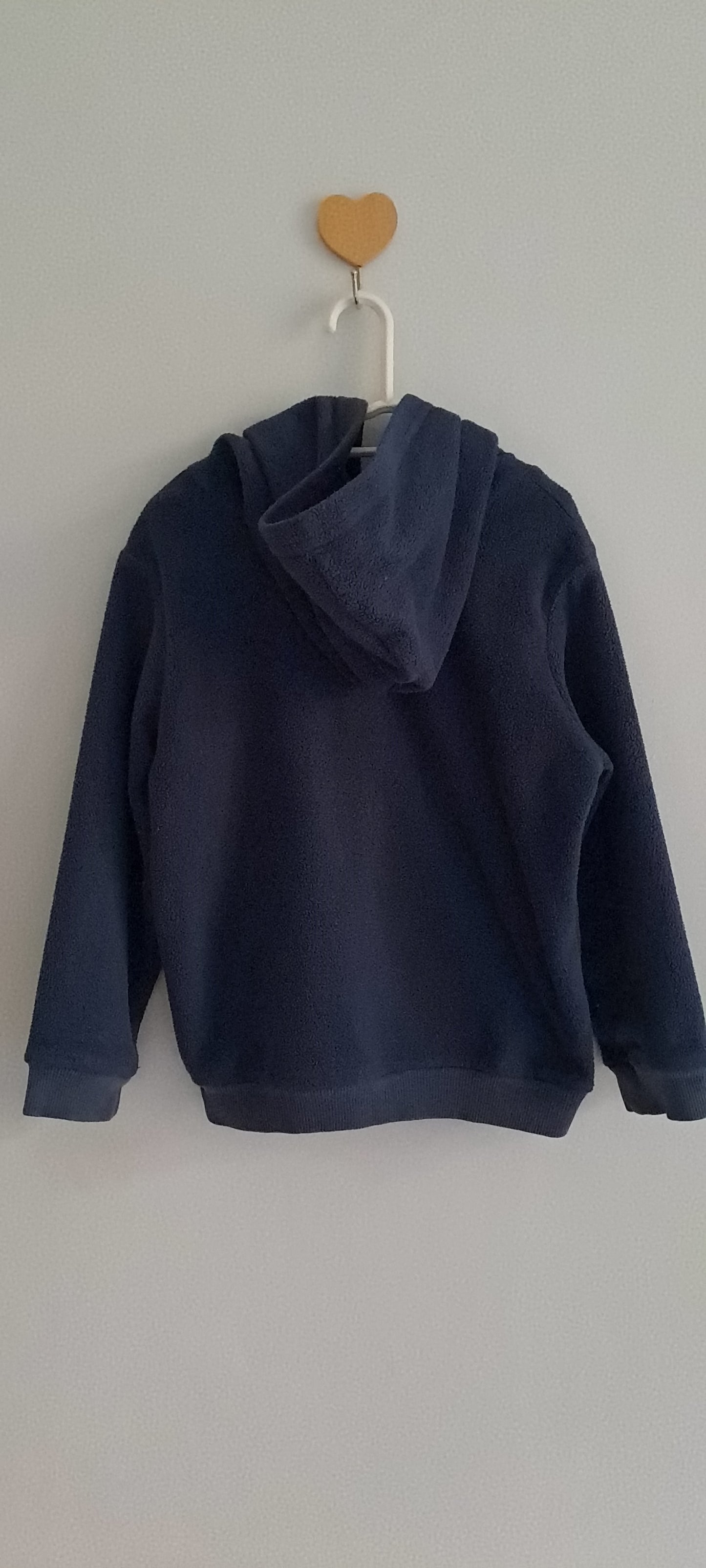 Naartjie Boys Embroidered Logo Navy Fleece Hoodie 2-3 Years