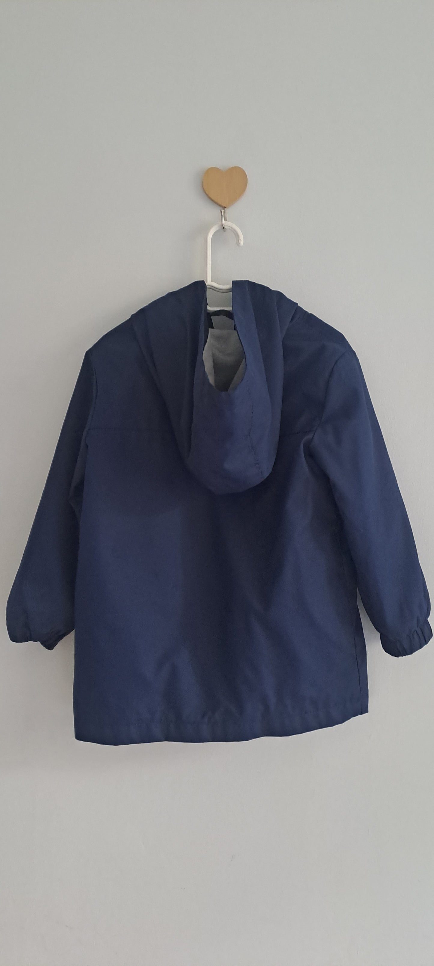 Anko Boys Classic Navy Blue Hooded Windbreaker Jacket 18-24 Months