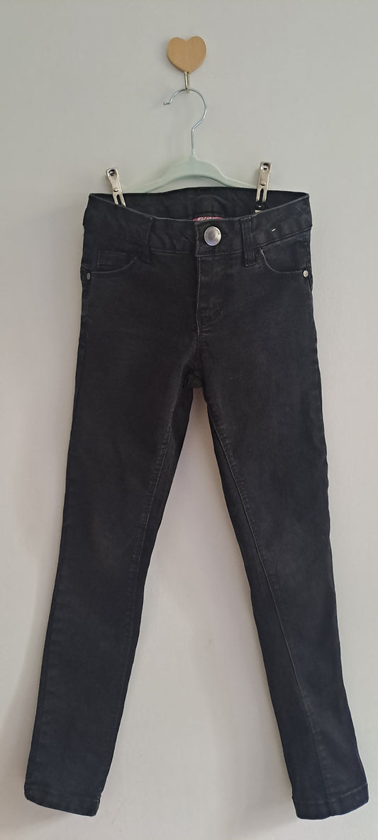 Pink Angel Girls Classic Washed Black Skinny Denim Jeans 8-9 Years