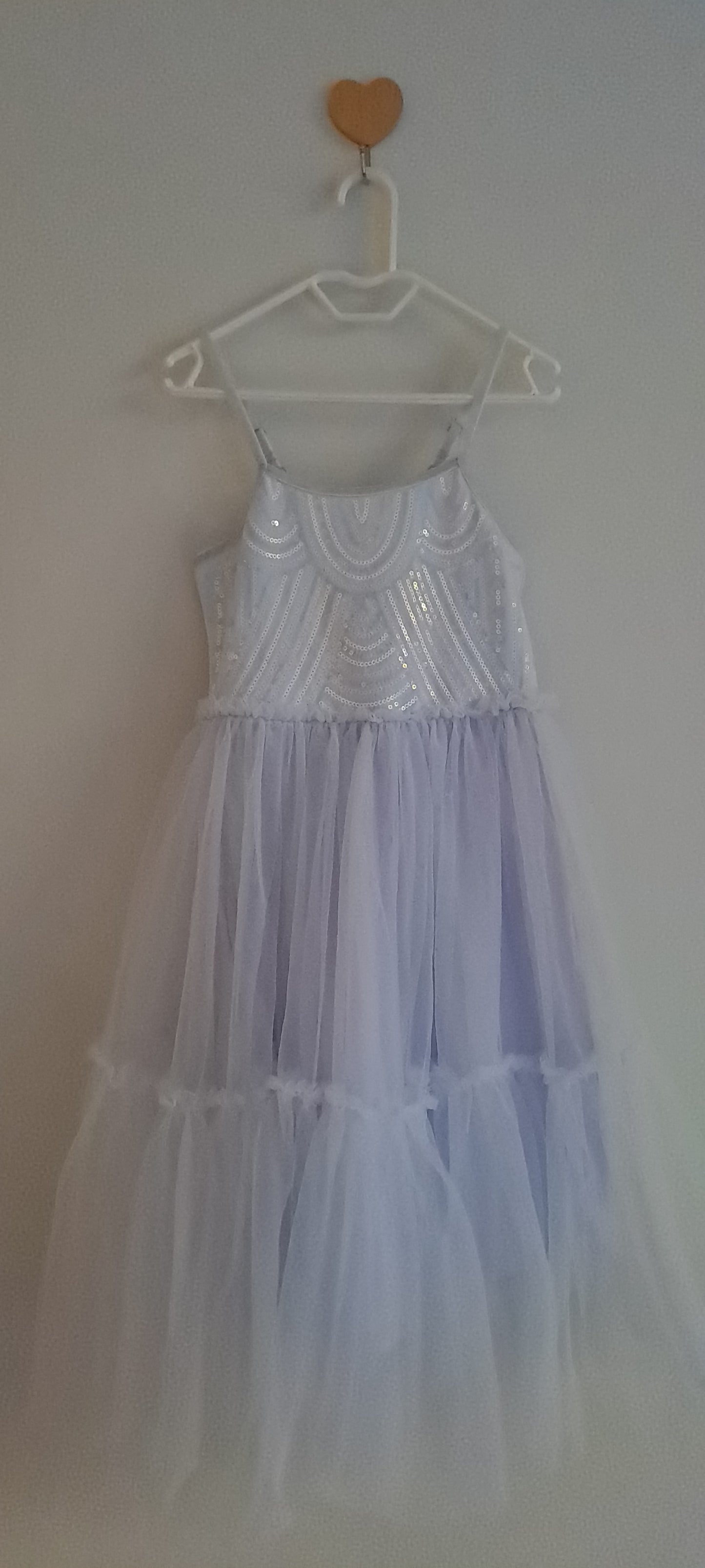 Cotton On Kids Girls Dusty Blue Pearl & Sequin Isabella Dress Up Tutu Dress 2-3 Years