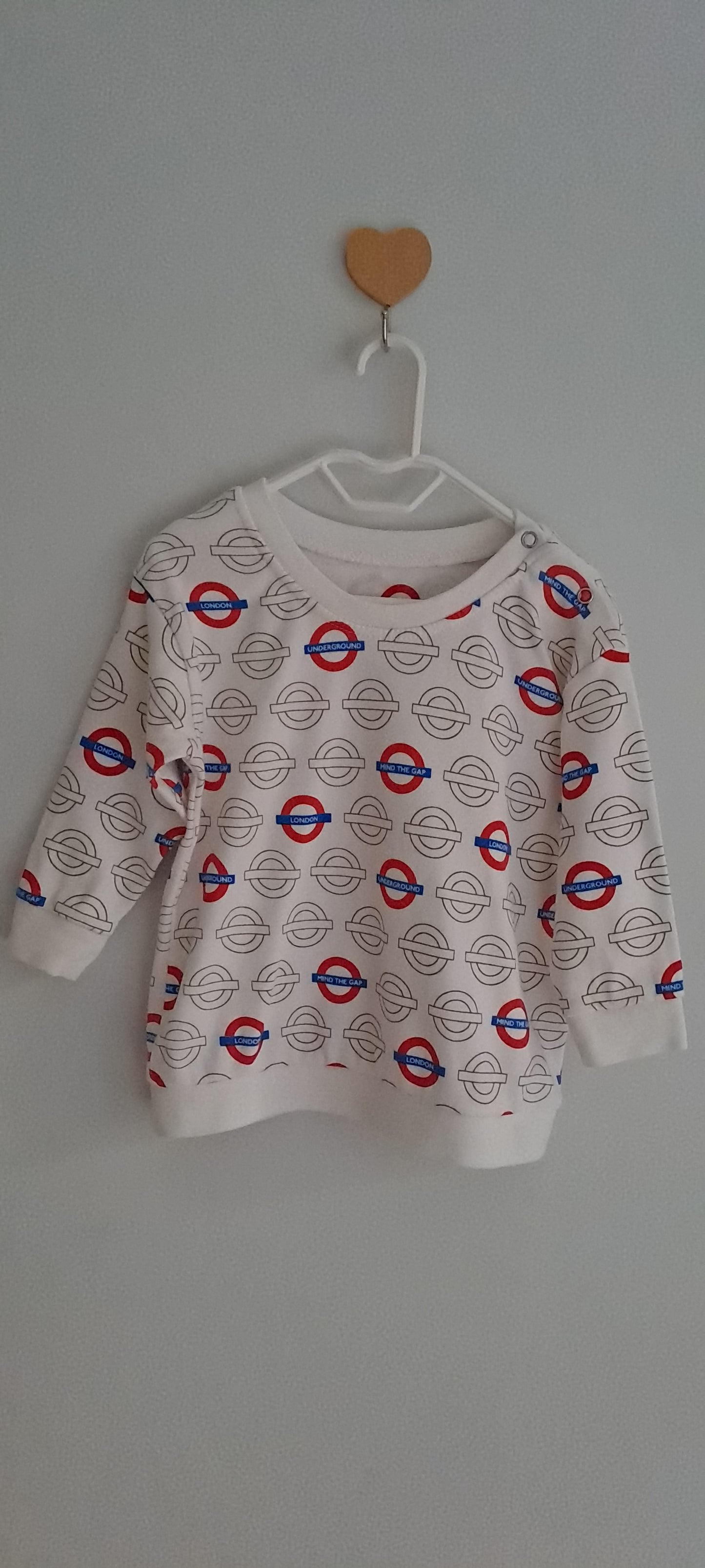 Official Transport for London Kids Off-White Mind The Gap Sweatshirt 12-18 Months