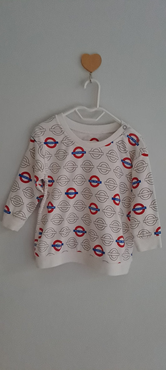 Official Transport for London Kids Off-White Mind The Gap Sweatshirt 12-18 Months