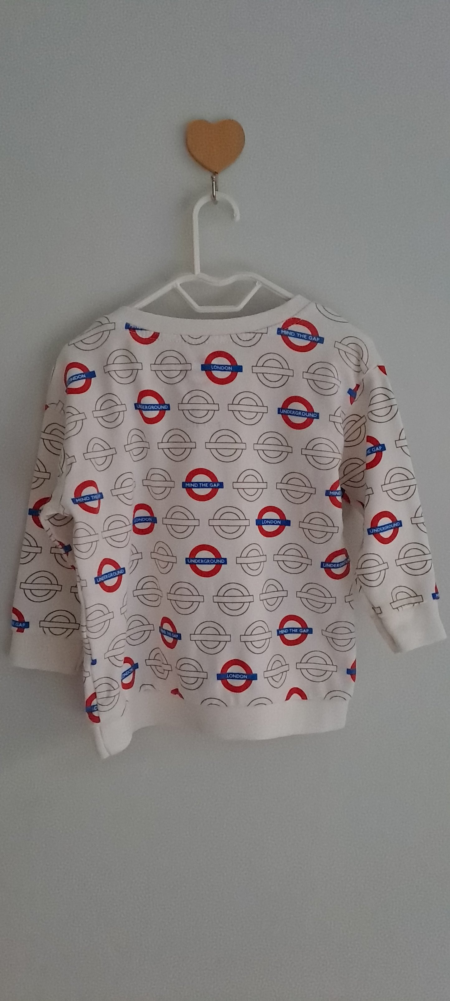 Official Transport for London Kids Off-White Mind The Gap Sweatshirt 12-18 Months