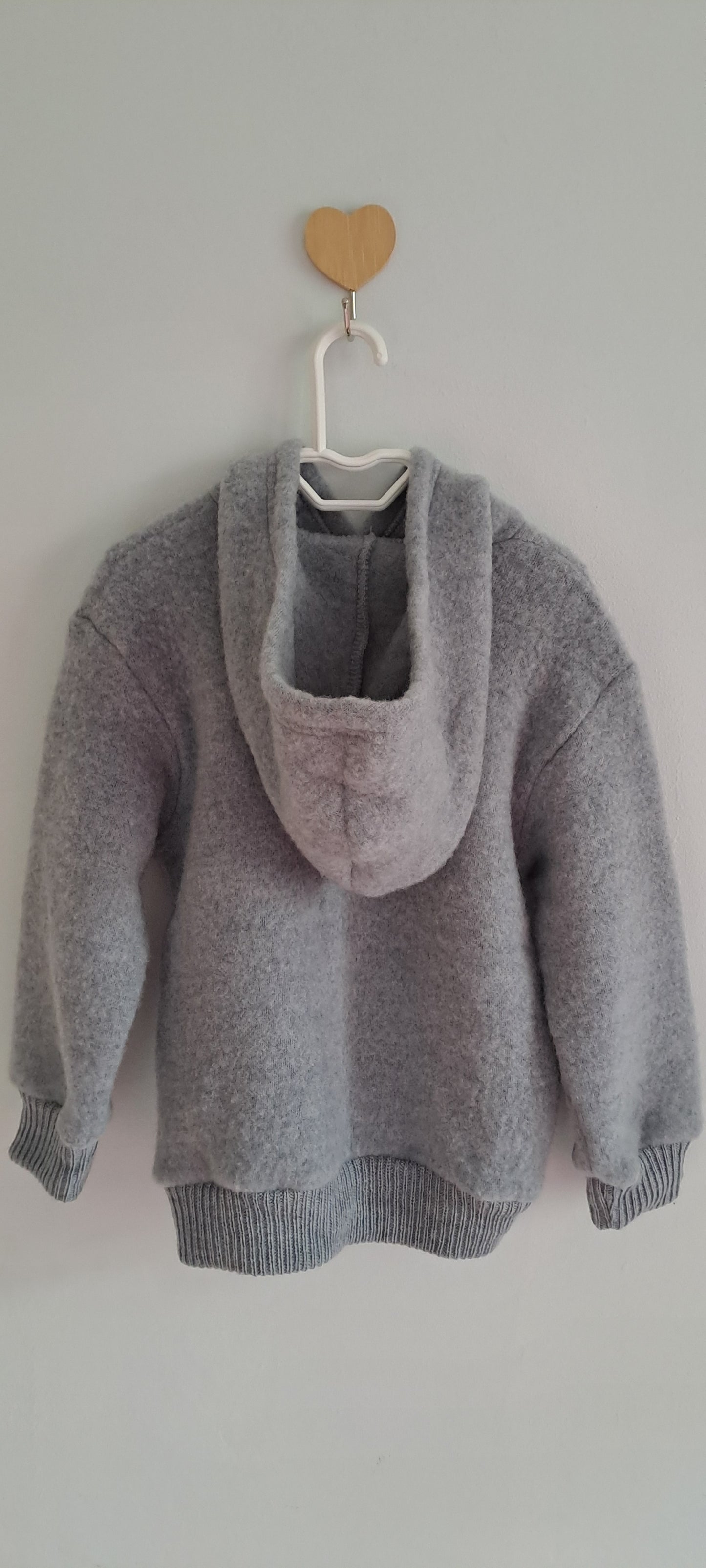 Friends Kidswear Merino Boiled Wool Hooded Cardigan & Trousers Set 18-24 Months