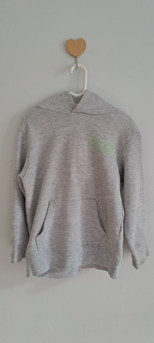 Cotton On Kids Boys Grey Marl Hooded Fleece Sweatshirt 2-3 Years
