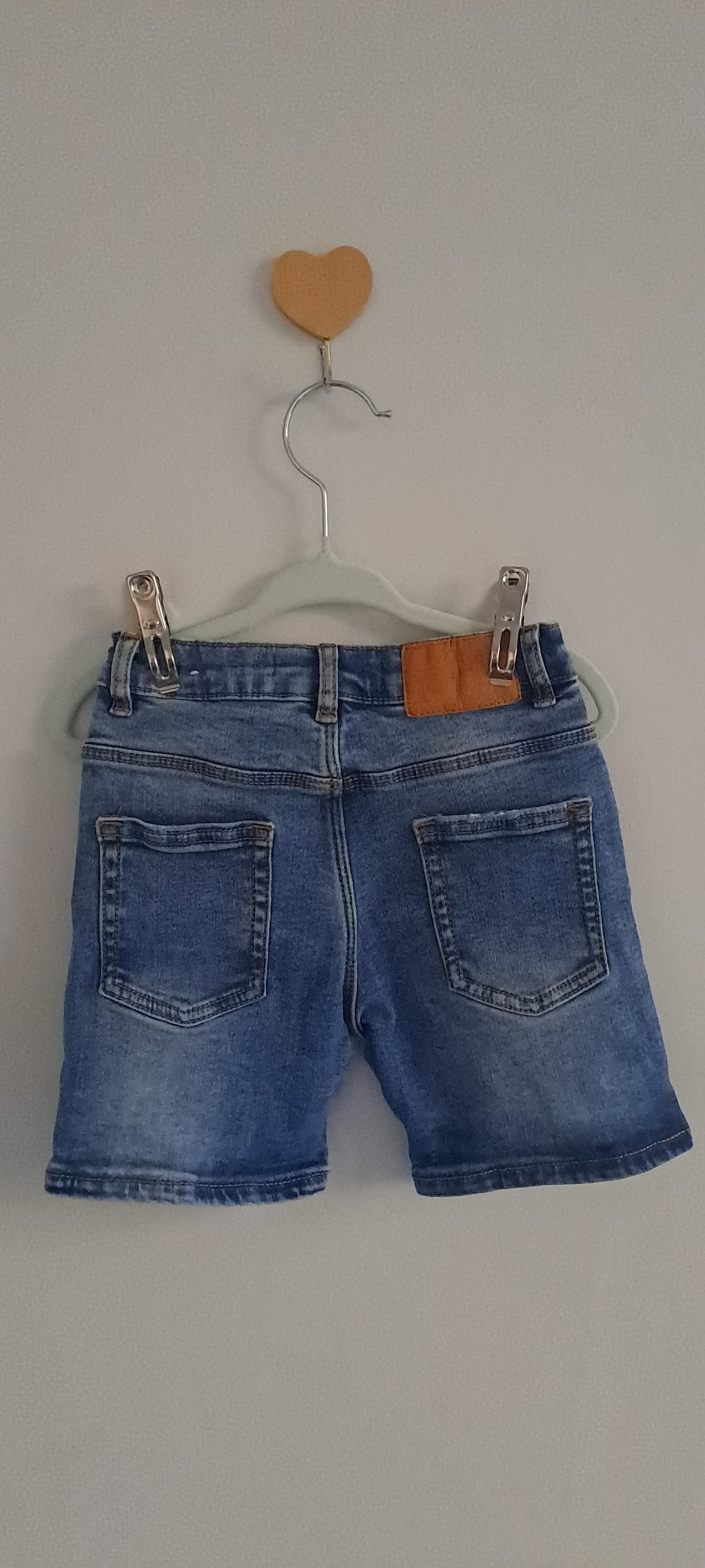 Zara Kids Boys Medium Wash Slim Denim Shorts 18-24 Months