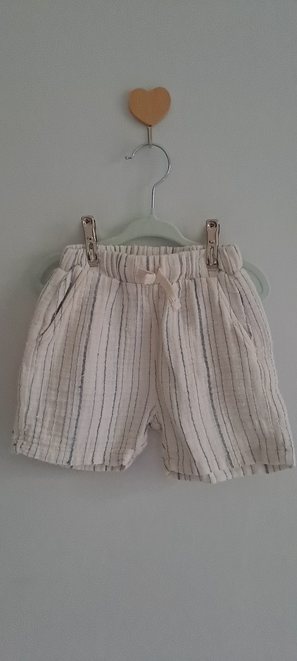 Zara Kids Striped Textured Shorts 2-3 Years