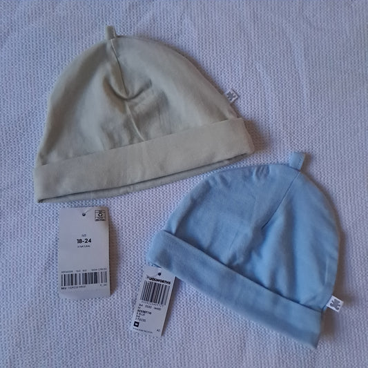 Woolworths Baby Beanie Set - Brand New With Tags (3-6 Months & 18-24 Months)