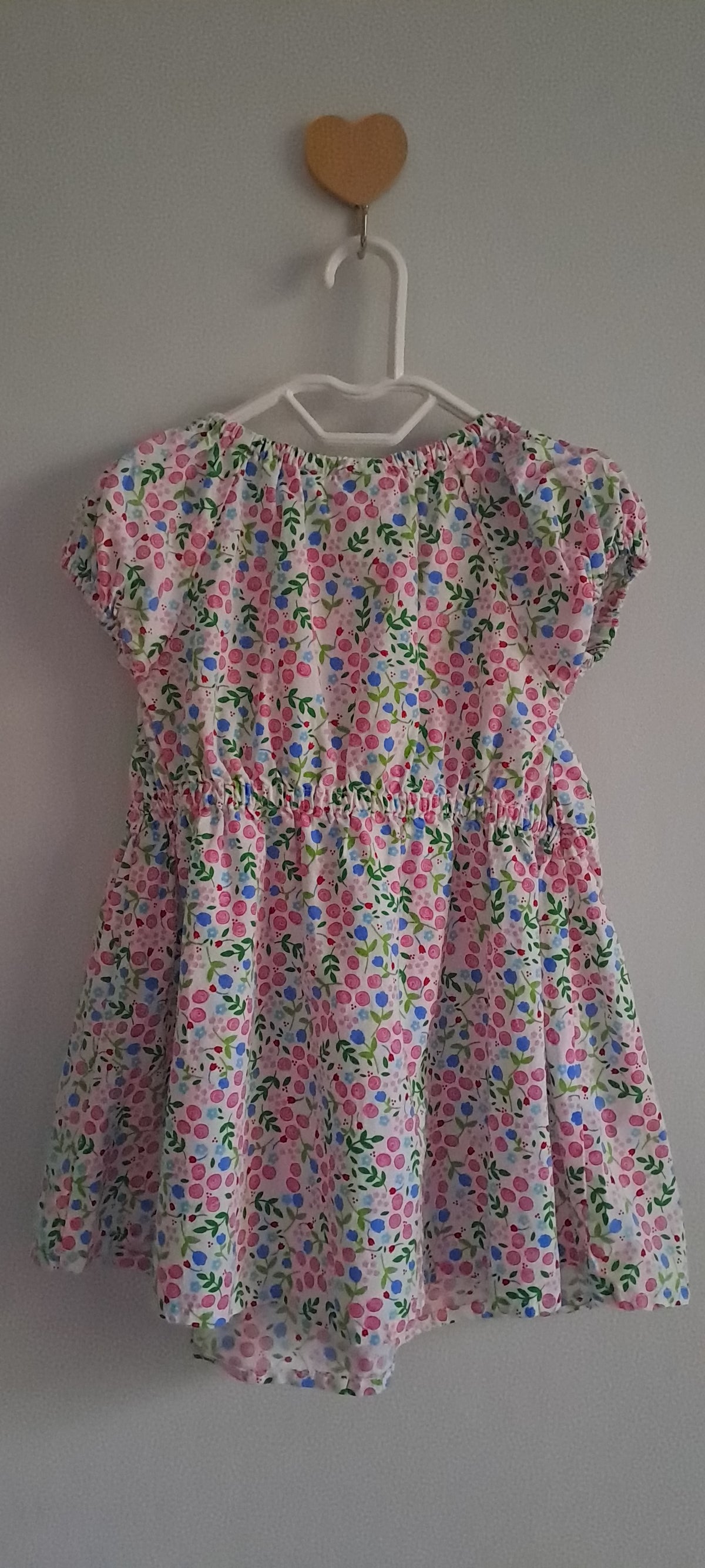 JoJo Maman Bébé Floral Smocked Cotton Dress 6-12 Months