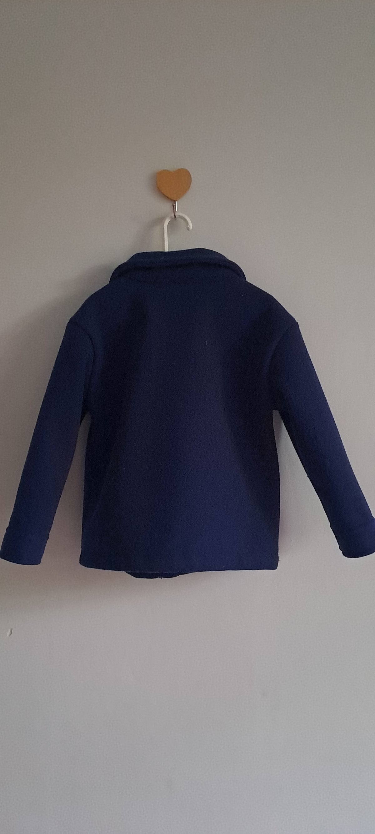 Waga Dude Navy Blue Fleece Peacoat Jacket 2-3 Years