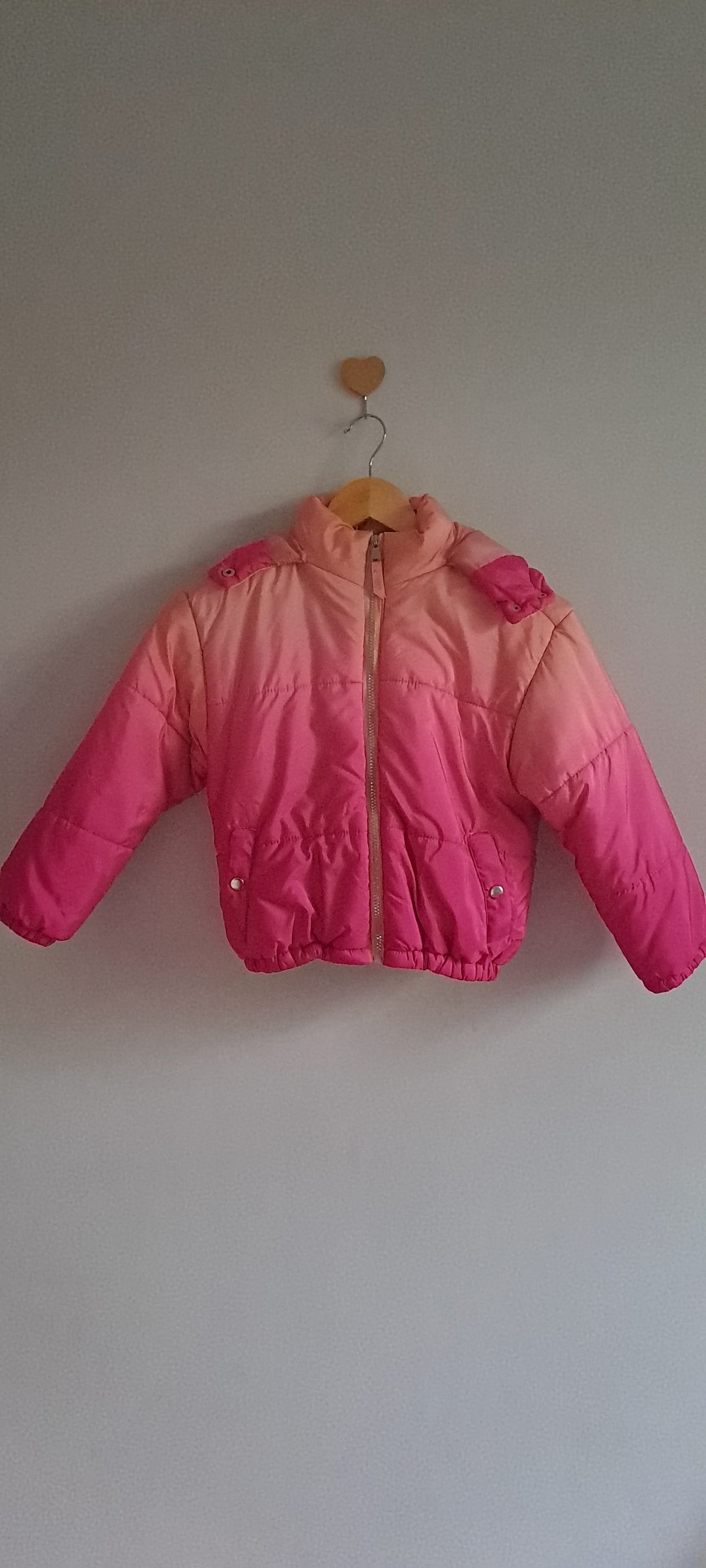 Pink Angel Ombré Pink Puffer Jacket 7-8 Years