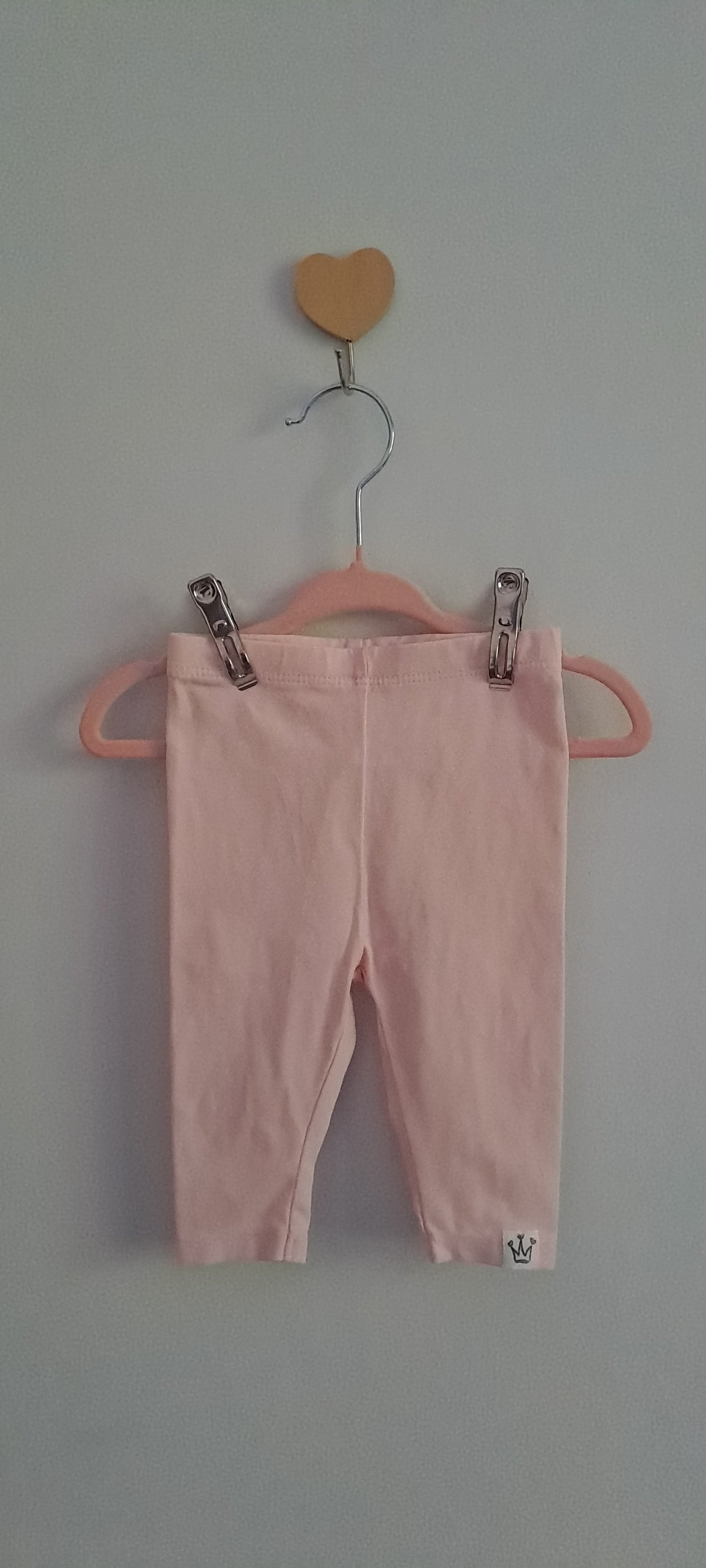 Woolworths Baby Girl Light Pink Classic Cotton Jersey Leggings (1-3 Months)