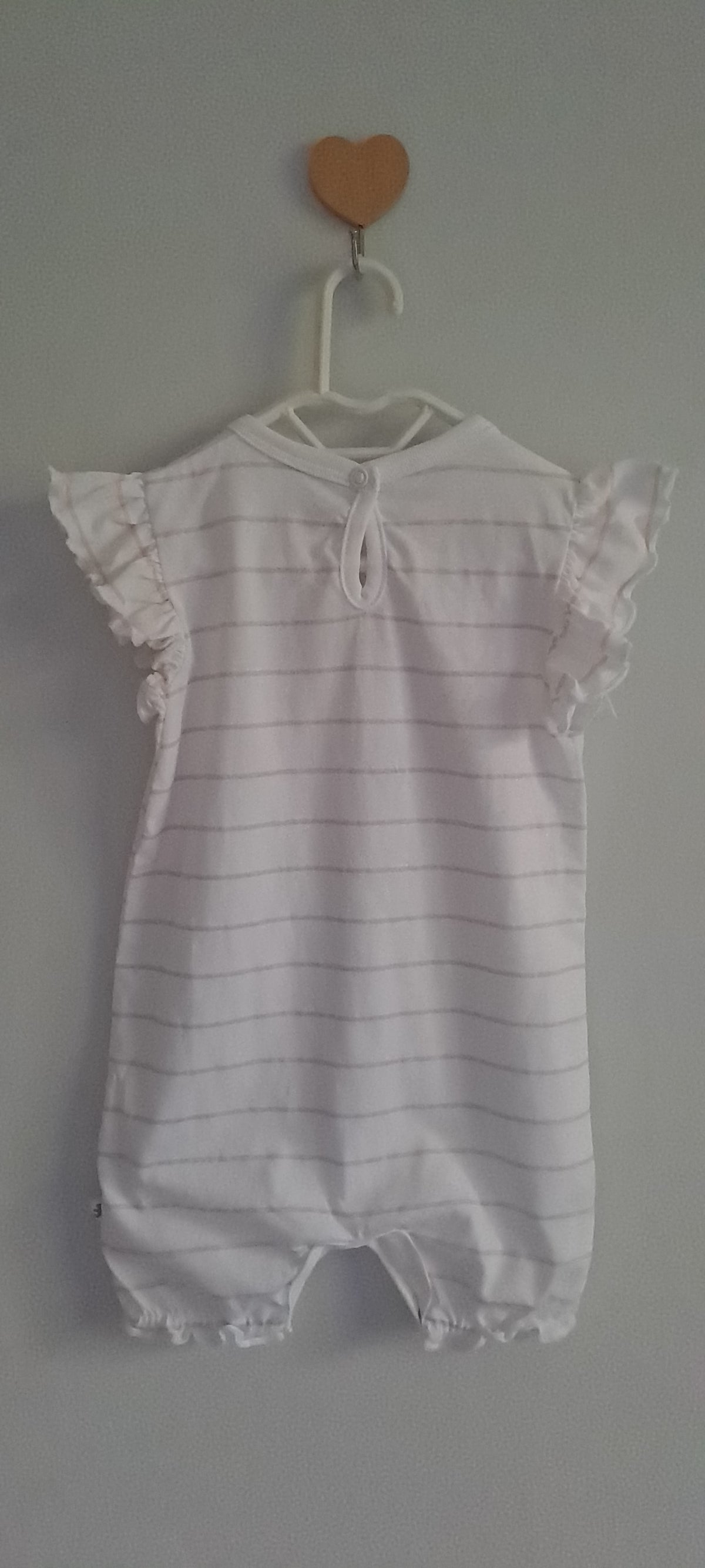 Woolworths Baby Girls Mermaid Striped Ruffle Romper 3-6 Months